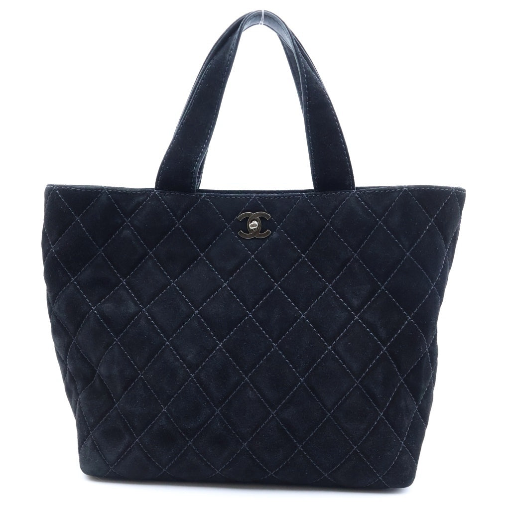 CHANEL(シャネル) マトラッセ トートバック 2wayショルダー スウェード ブラック レディース