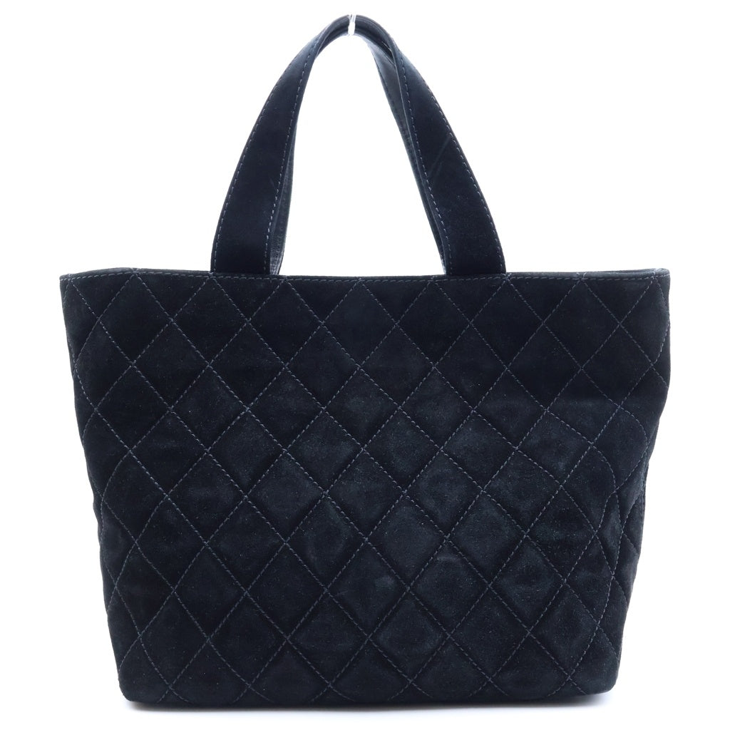 CHANEL(シャネル) マトラッセ トートバック 2wayショルダー スウェード ブラック レディース