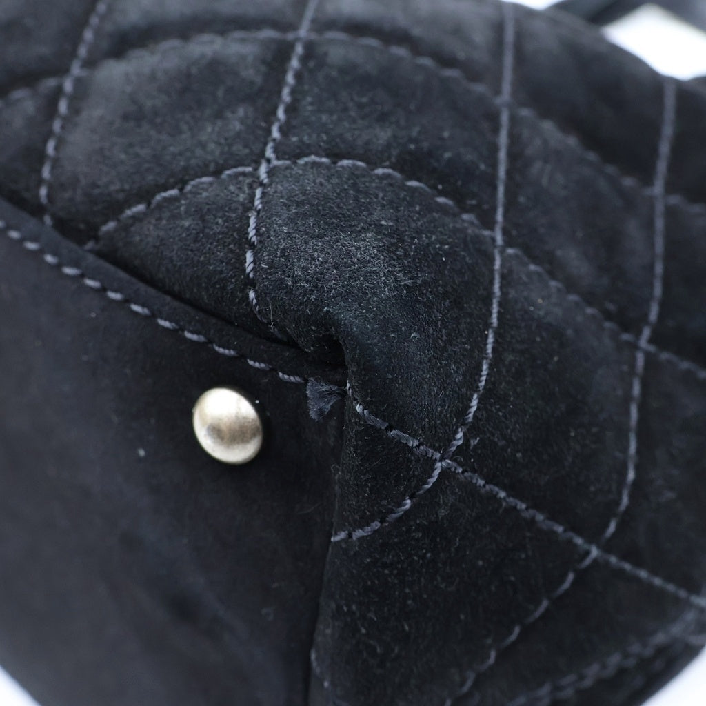 CHANEL(シャネル) マトラッセ トートバック 2wayショルダー スウェード ブラック レディース