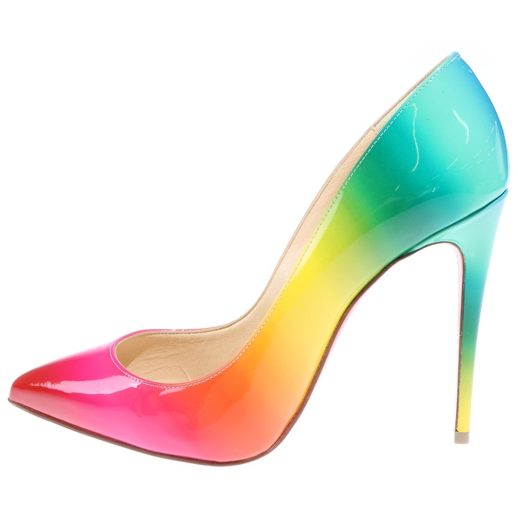 CHRISTIAN LOUBOUTIN(クリスチャンルブタン) ピガール フォリーズ 100 パンプス パテント レインボー/マルチカラー レディース