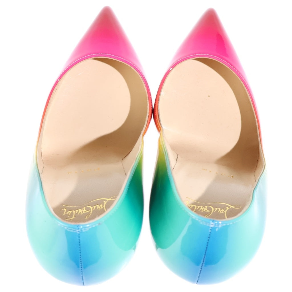 CHRISTIAN LOUBOUTIN(クリスチャンルブタン) ピガール フォリーズ 100 パンプス パテント レインボー/マルチカラー レディース