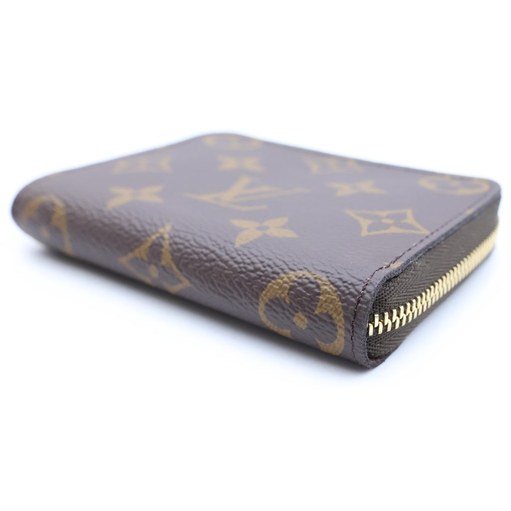 LOUIS VUITTON(ルイヴィトン) モノグラム ジッピーコインパース PVC レザー コンパクトウォレット 二つ折り財布 ブラウン M60067 RFID レディース