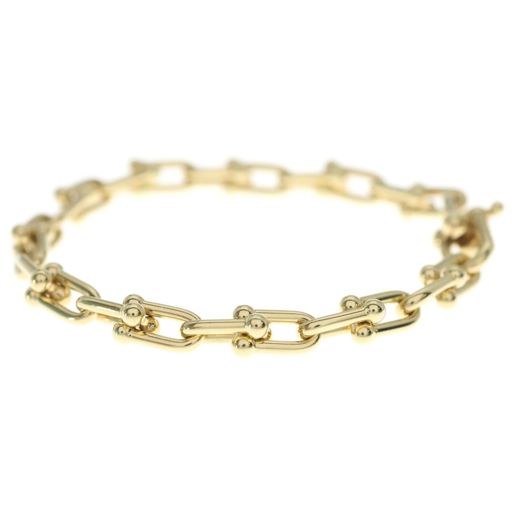 TIFFANY & Co.(ティファニー) ハードウェア スモールリンク チェーンブレスレット K18YG イエローゴールド レディース