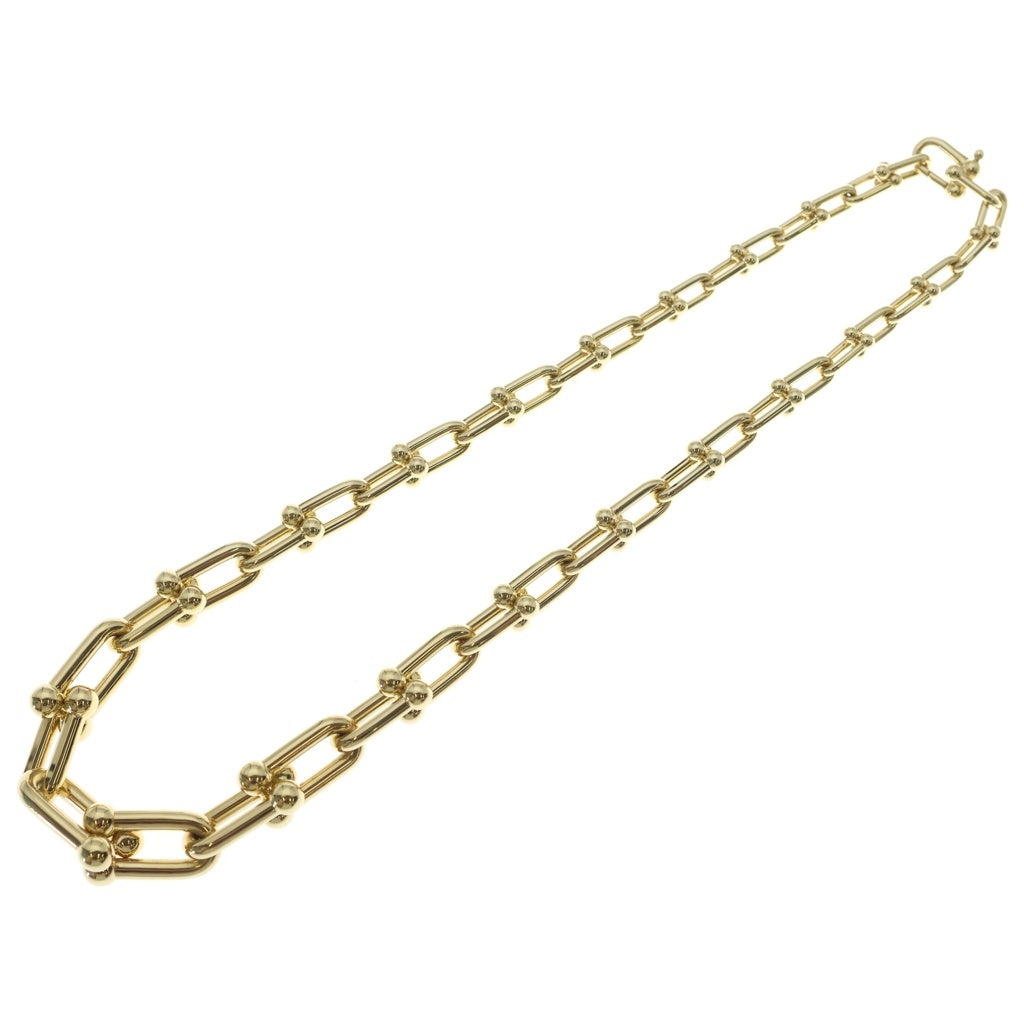 TIFFANY & Co.(ティファニー) ハードウェア グラジュエイテッド リンク チェーンネックレス K18YG イエローゴールド レディース