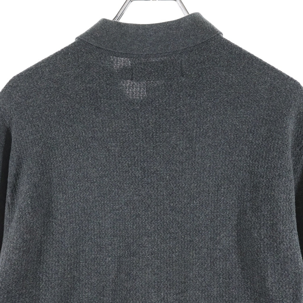 POLO RALPH LAUREN(ポロラルフローレン) SLIM FIT 胸ロゴ刺繍 長袖ポロシャツ カットソー コットン グレー