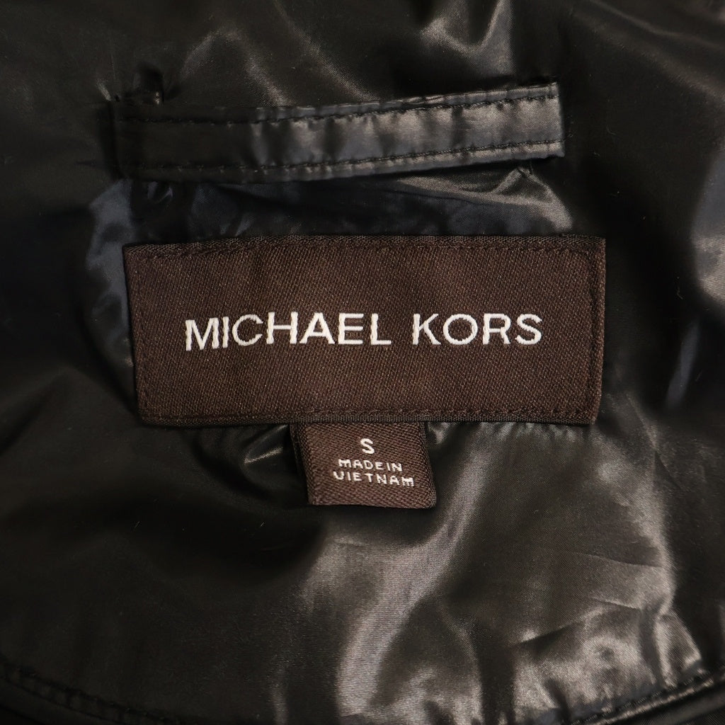 MICHAEL KORS(マイケルコース) 24AW Puffer Vest キルテッドパファーベスト ダウンベスト ジップアップ ナイロン ブラック CF4202B35P