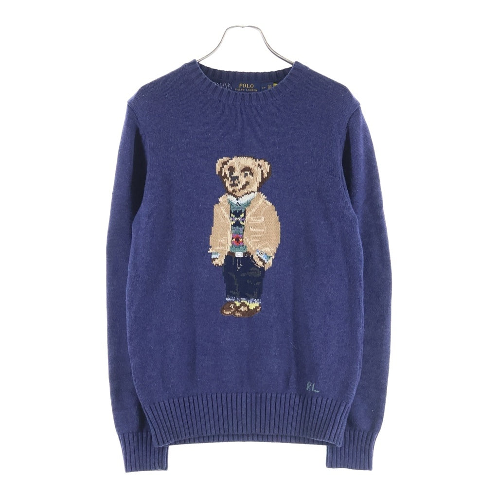 POLO RALPH LAUREN(ポロラルフローレン) Polo Bear Knit ポロベアニット セーター コットン ネイビー
