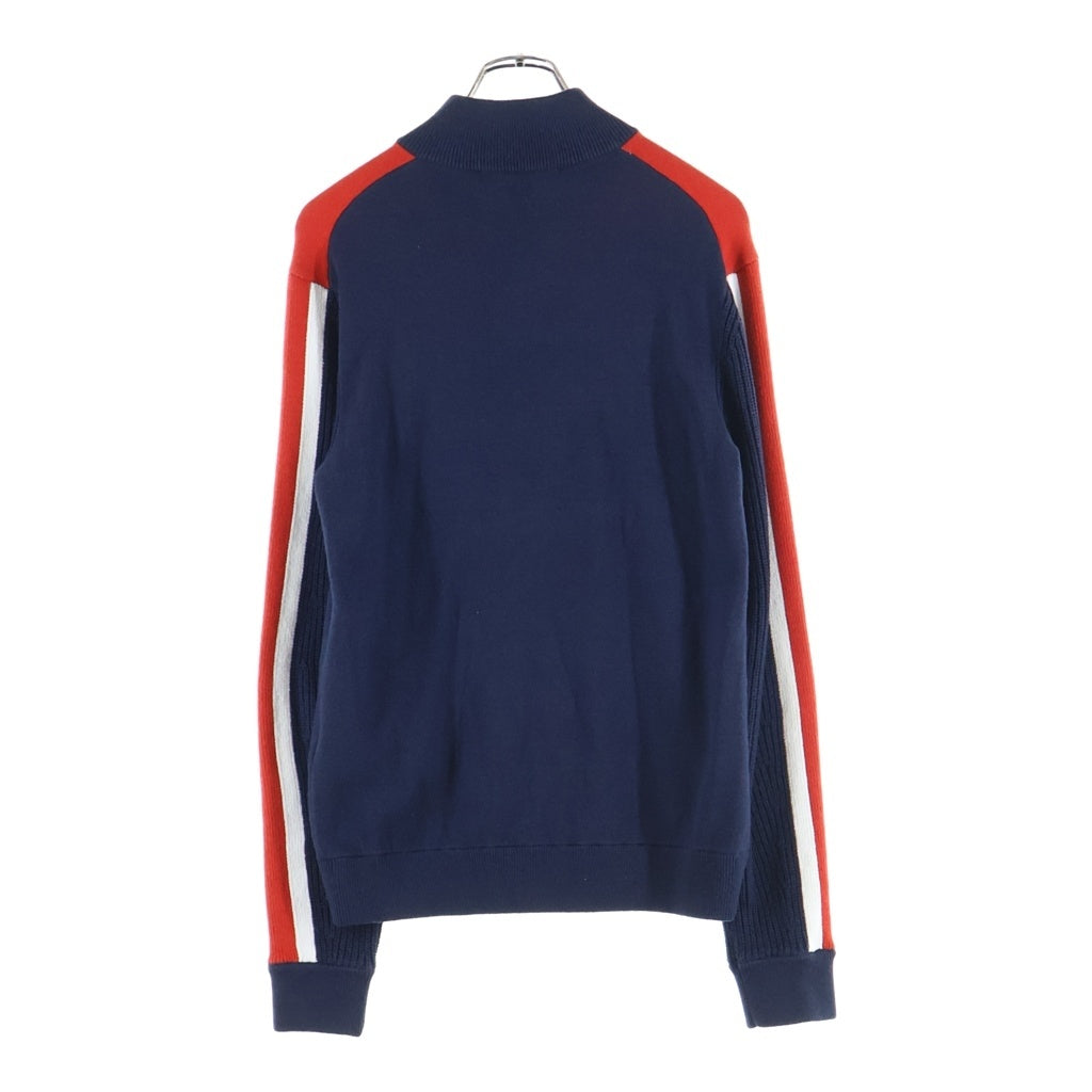 MICHAEL KORS(マイケルコース) Half-Zip Knit フロントロゴ ハーフジップニット セーター ネイビー/レッド 0R560EYF84