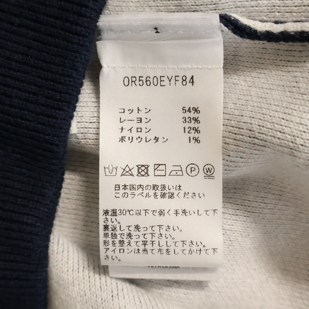 MICHAEL KORS(マイケルコース) Half-Zip Knit フロントロゴ ハーフジップニット セーター ネイビー/レッド 0R560EYF84