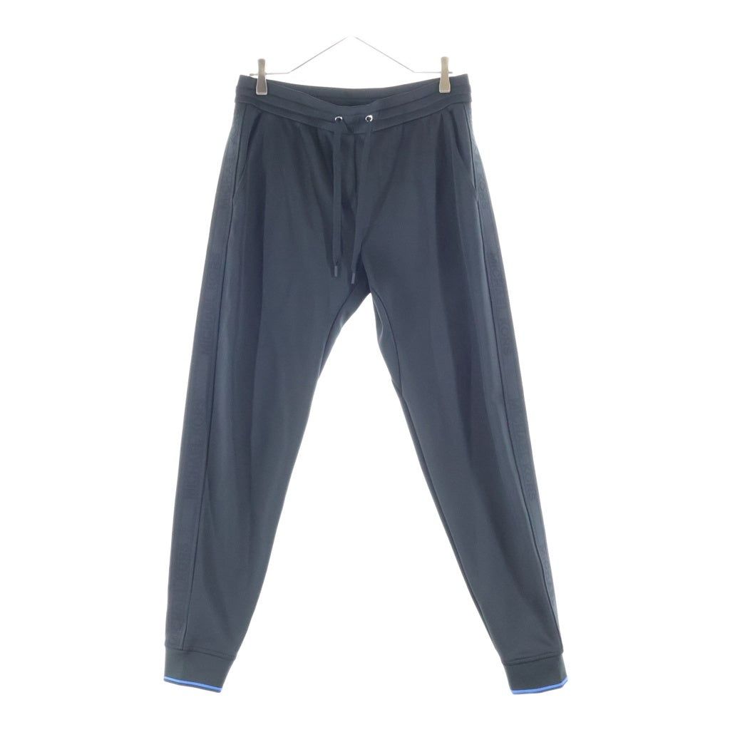 MICHAEL KORS(マイケルコース) Stretch Jersey Joggers ストレッチ ジャージー ジョガーパンツ トラックパンツ サイドロゴライン ブラック CS452084GE
