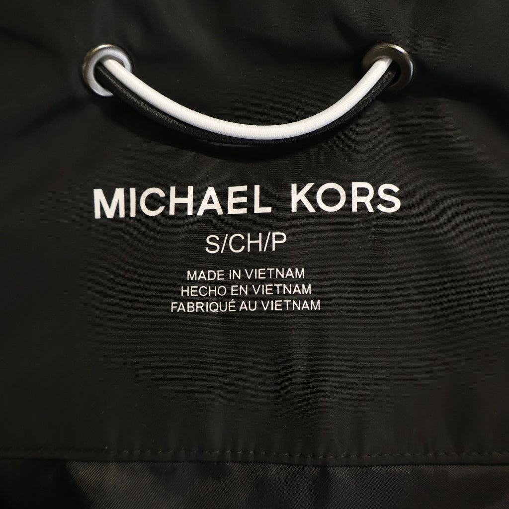 MICHAEL KORS(マイケルコース) Monogram Logo-Print Jacket モノグラム ロゴプリント ジップ フーディ ジャケット パーカー レッド/ブラック CH3205HAM2
