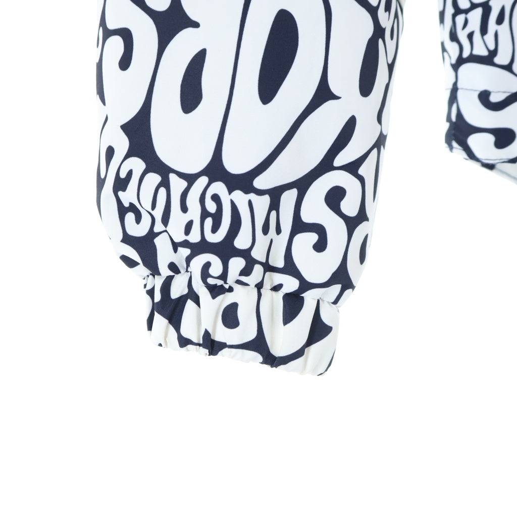MICHAEL KORS(マイケルコース) Graphic Logo Hooded Jacket グラフィックロゴ フーデッド ナイロンジャケット ホワイト/ブラック CU1200Y2GR