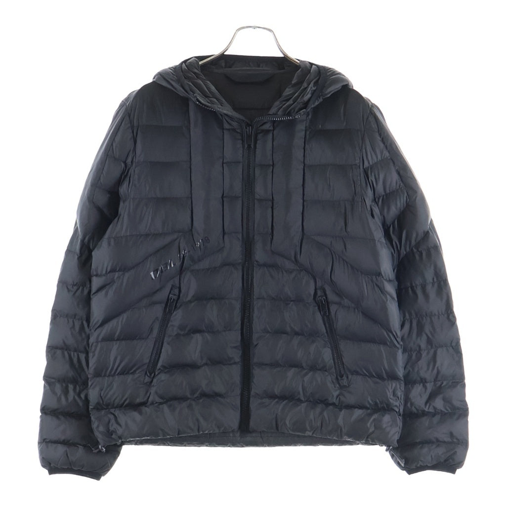 DIESEL(ディーゼル) W-DWAIN-21 JACKET 中綿 キルティングジャケット ダウンジャケット ブルゾン ロゴプリント フード ブラック 0GBAD
