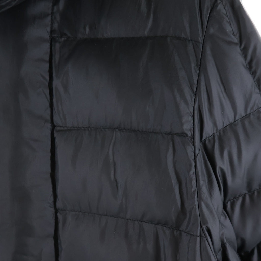DIESEL(ディーゼル) W-DWAIN-21 JACKET 中綿 キルティングジャケット ダウンジャケット ブルゾン ロゴプリント フード ブラック 0GBAD