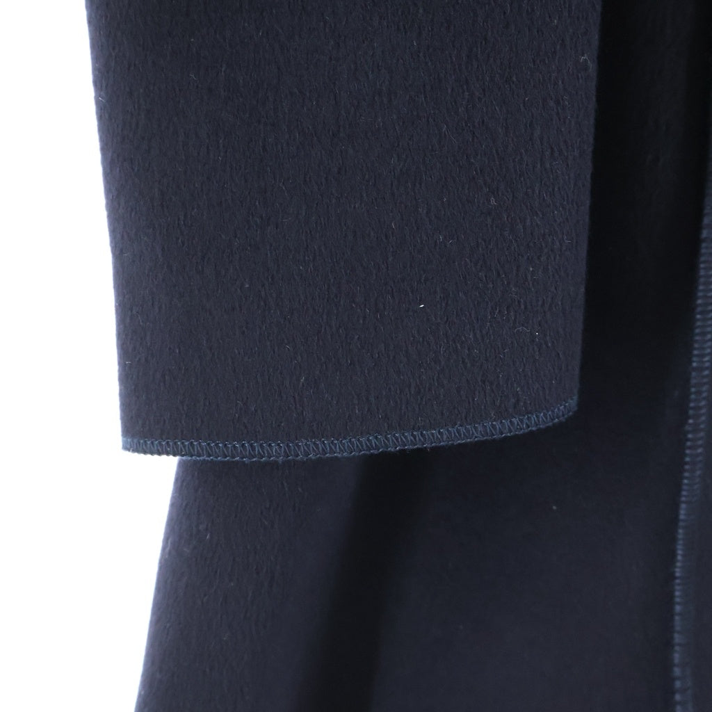 CHANEL(シャネル) 04A スポーツライン ココマーク メルトンウール ベルト付き ロングジャケット コート ネイビー レディース P24057V14563