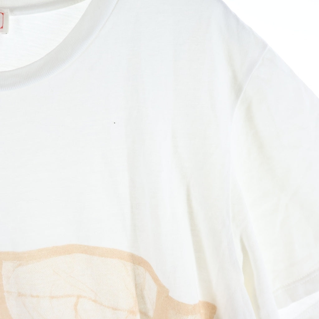 Alexander McQueen(アレキサンダーマックイーン) コルセットプリント クルーネック 半袖Tシャツ カットソー ホワイト レディース