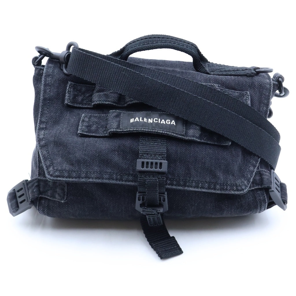 BALENCIAGA(バレンシアガ) Army Messenger Crossbody Bag アーミー メッセンジャー クロスボディ バッグ ブラック