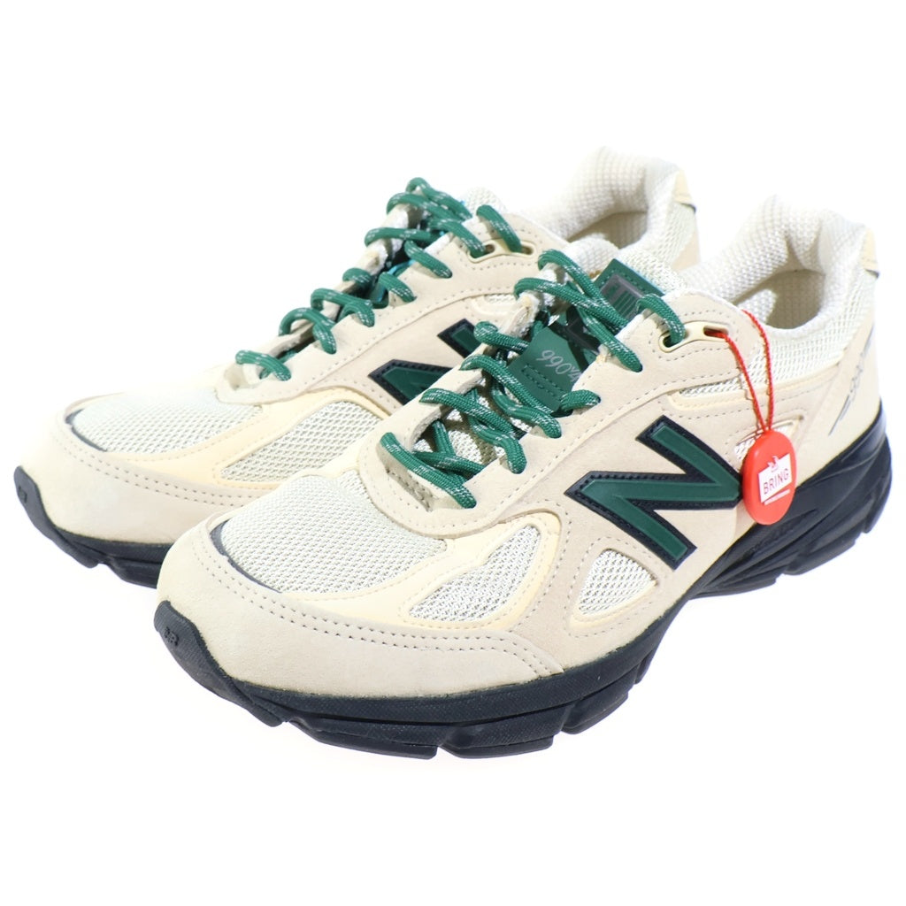 New Balance(ニューバランス) U990GB4 990V4 MACADAMIA NUT マカダミアナッツ スウェード メッシュ ベージュ/グリーン US8.5/26.5cm