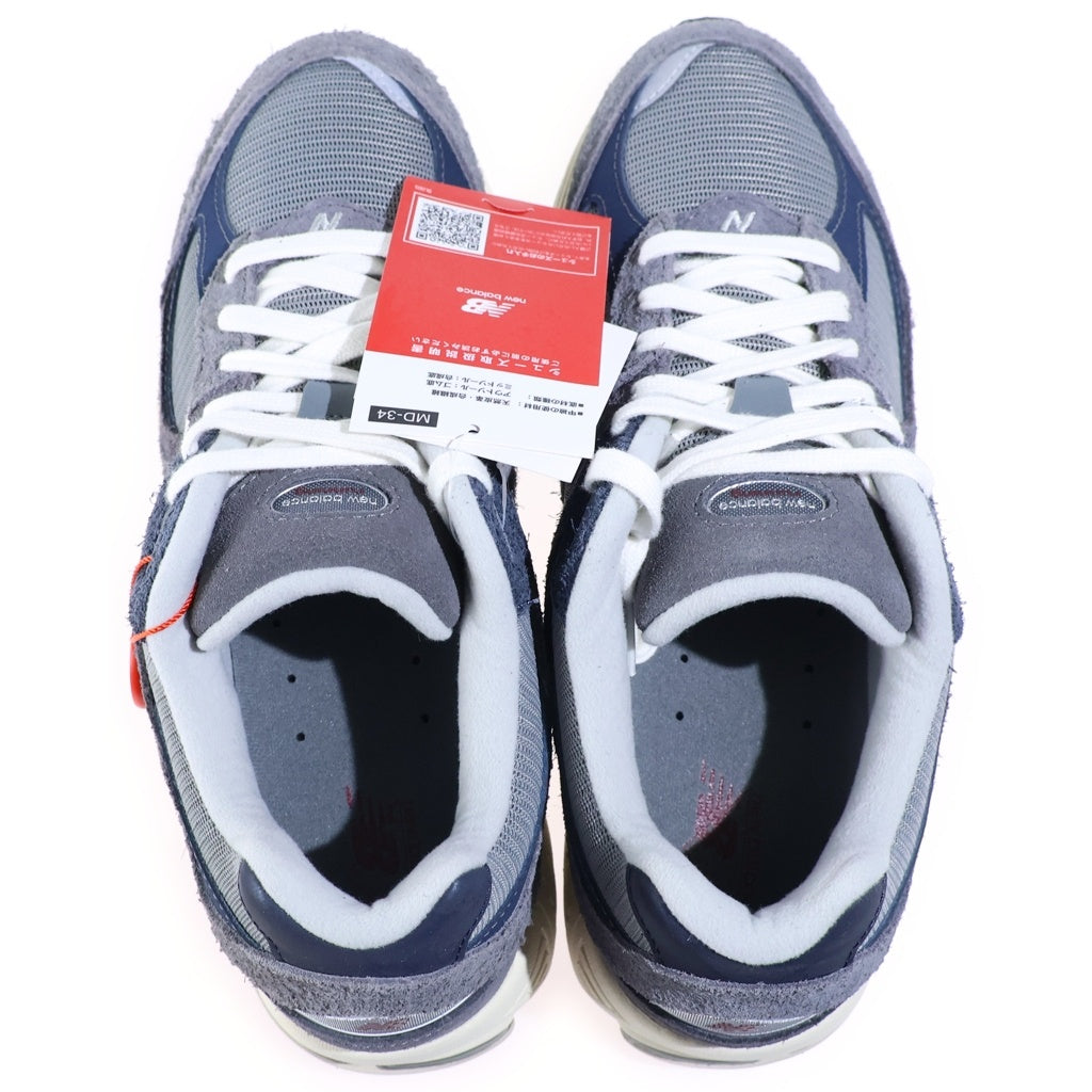 New Balance(ニューバランス) M2002REL スウェード メッシュ ローカットスニーカー グレー/ブラック US8.5/26.5cm