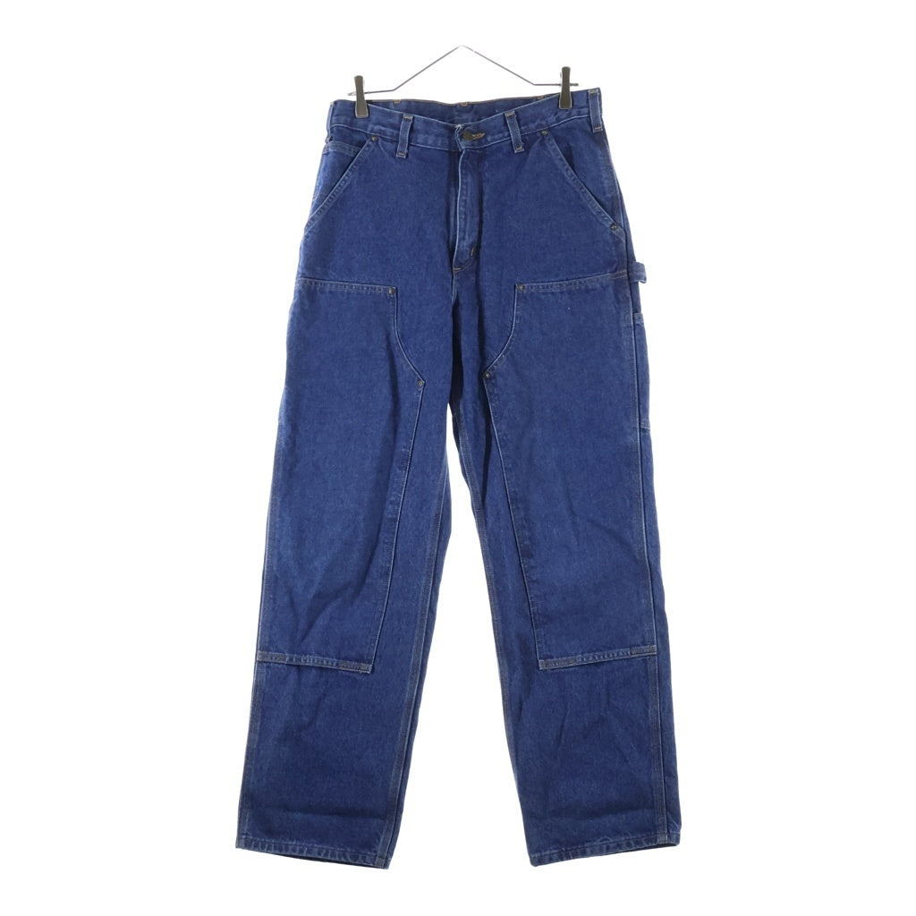 CARHARTT(カーハート) DOUBLE FRONT LOGGER DUNGAREE ダブル フロント ロガー ダンガリー ダブルニー デニム ペインターパンツ ブルー B73-DST