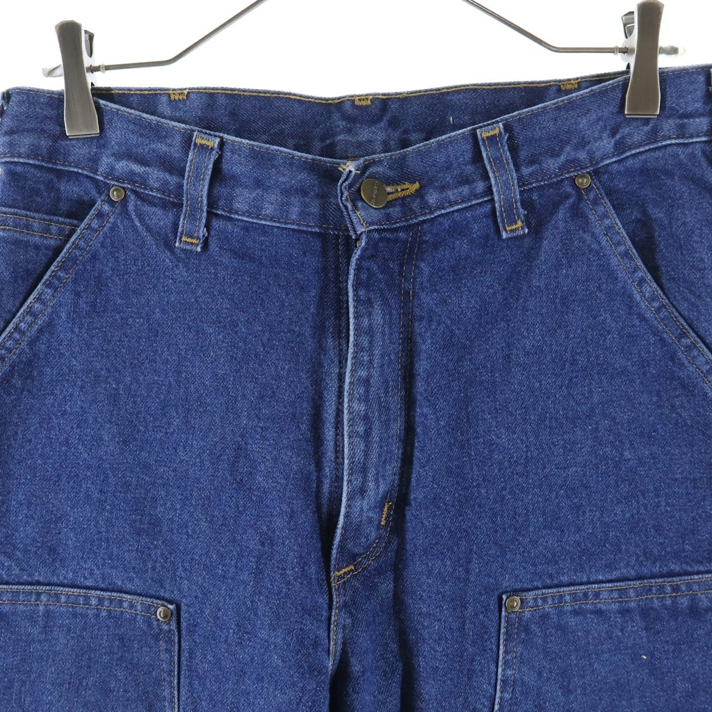 CARHARTT(カーハート) DOUBLE FRONT LOGGER DUNGAREE ダブル フロント ロガー ダンガリー ダブルニー デニム ペインターパンツ ブルー B73-DST