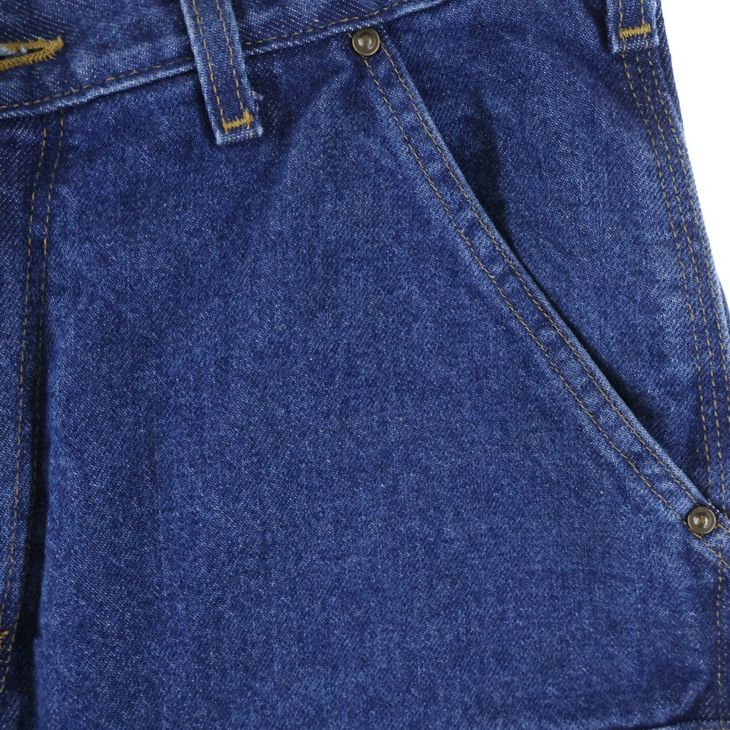 CARHARTT(カーハート) DOUBLE FRONT LOGGER DUNGAREE ダブル フロント ロガー ダンガリー ダブルニー デニム ペインターパンツ ブルー B73-DST