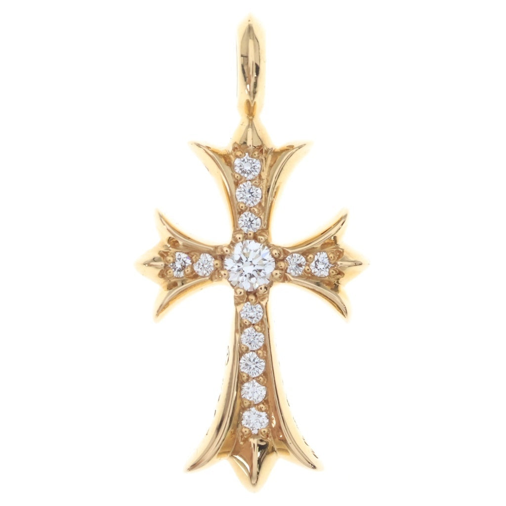 CHROME HEARTS(クロムハーツ) 22K TNY CRSF P/DIA タイニーファットクロス PAVEダイヤ ペンダントトップ ゴールド BCA033