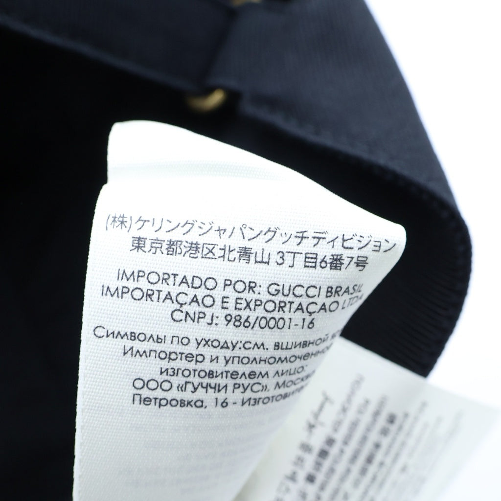 GUCCI(グッチ) エンブロイダリー ベースボールキャップ コットン ブラック 4789 48 3HD05 レディース