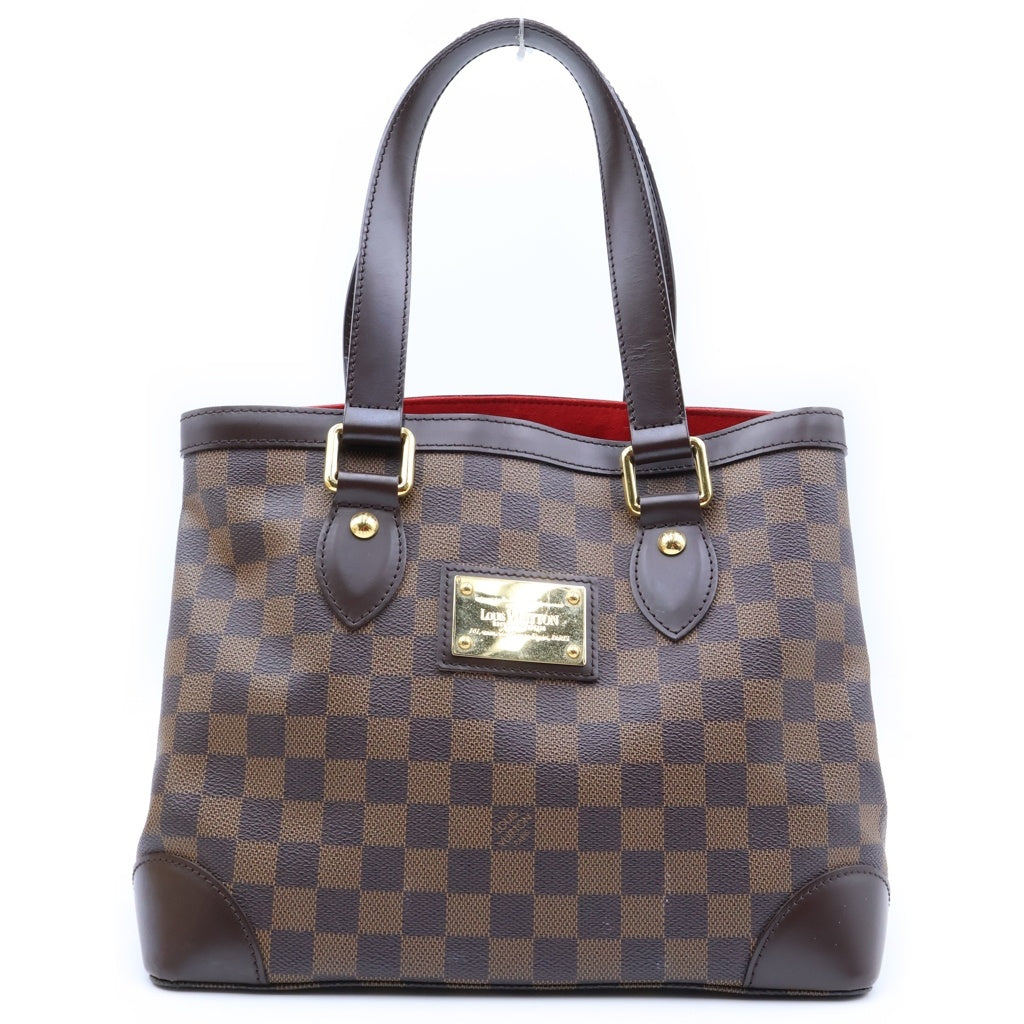 LOUIS VUITTON(ルイヴィトン) ダミエ ハムステッドPM ハンドバッグ ブラウン PVC×レザー N51205 レディース