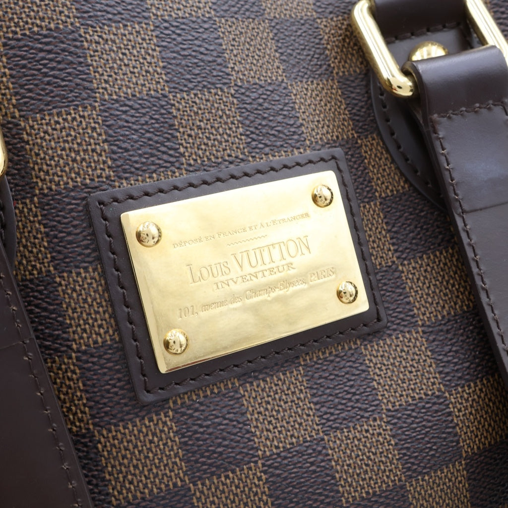LOUIS VUITTON(ルイヴィトン) ダミエ ハムステッドPM ハンドバッグ ブラウン PVC×レザー N51205 レディース