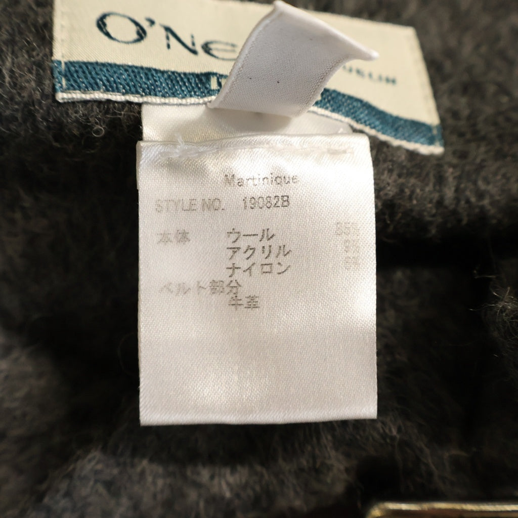 NO BRAND(ノーブランド) O'NEIL OF DUBLIN(オニールオブダブリン) ウールロングスカート アイルランド製 グレー 19082B レディース