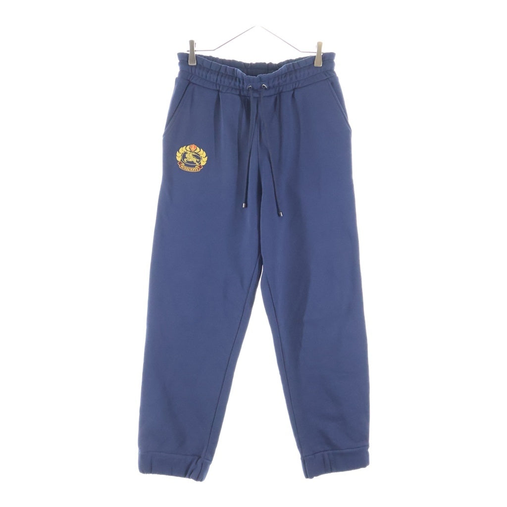 BURBERRY LONDON(バーバリーロンドン) Crest Embroidered Sweatpants クレスト エンブロイダリー スウェット ジョガー ロングパンツ ネイビー