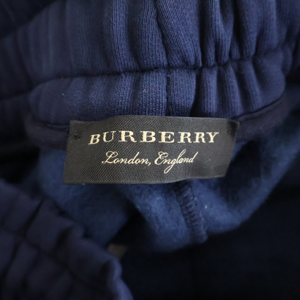 BURBERRY LONDON(バーバリーロンドン) Crest Embroidered Sweatpants クレスト エンブロイダリー スウェット ジョガー ロングパンツ ネイビー