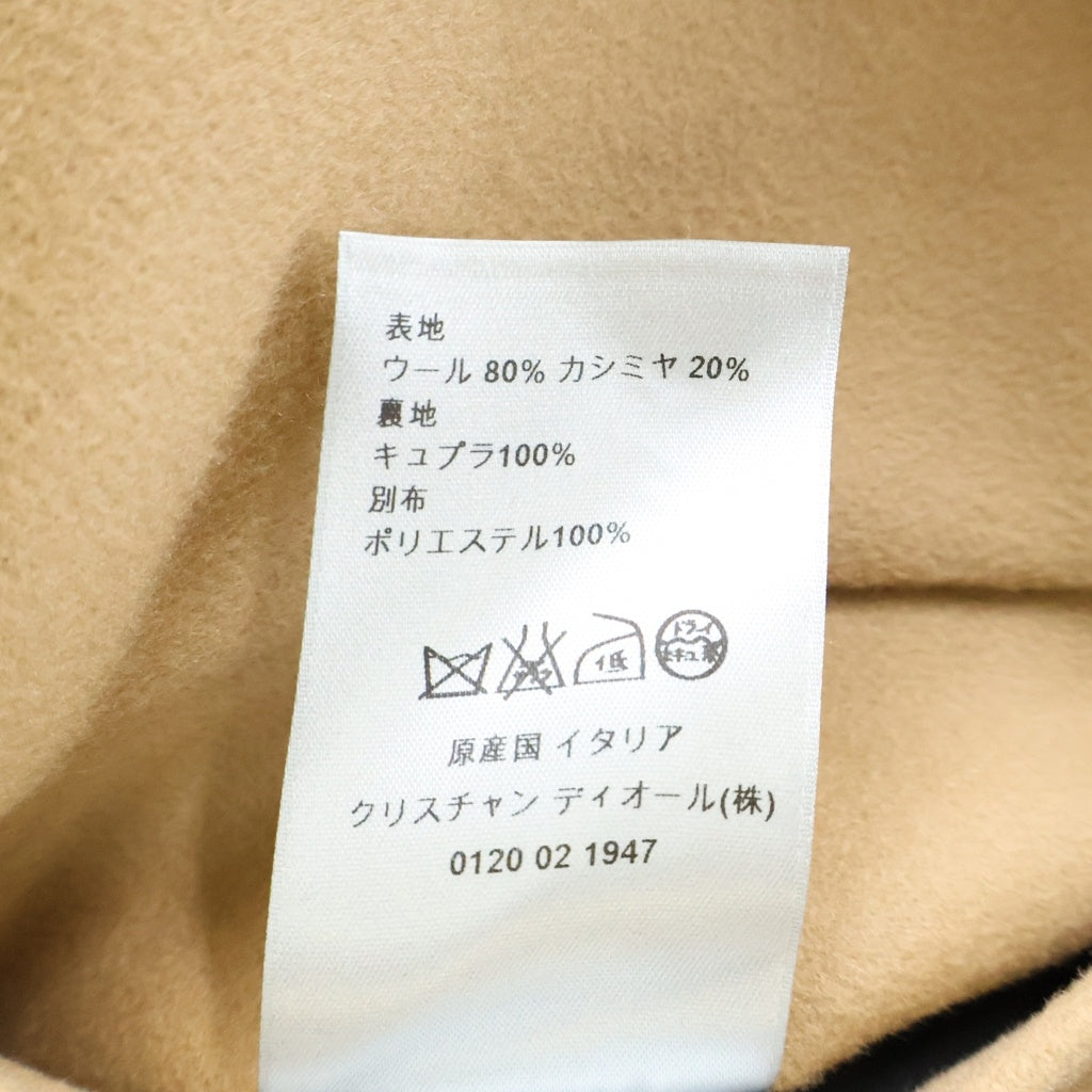 Dior HOMME(ディオールオム) カシミヤ混 ウール ダブルライダース コート ベージュ 633C317A3183