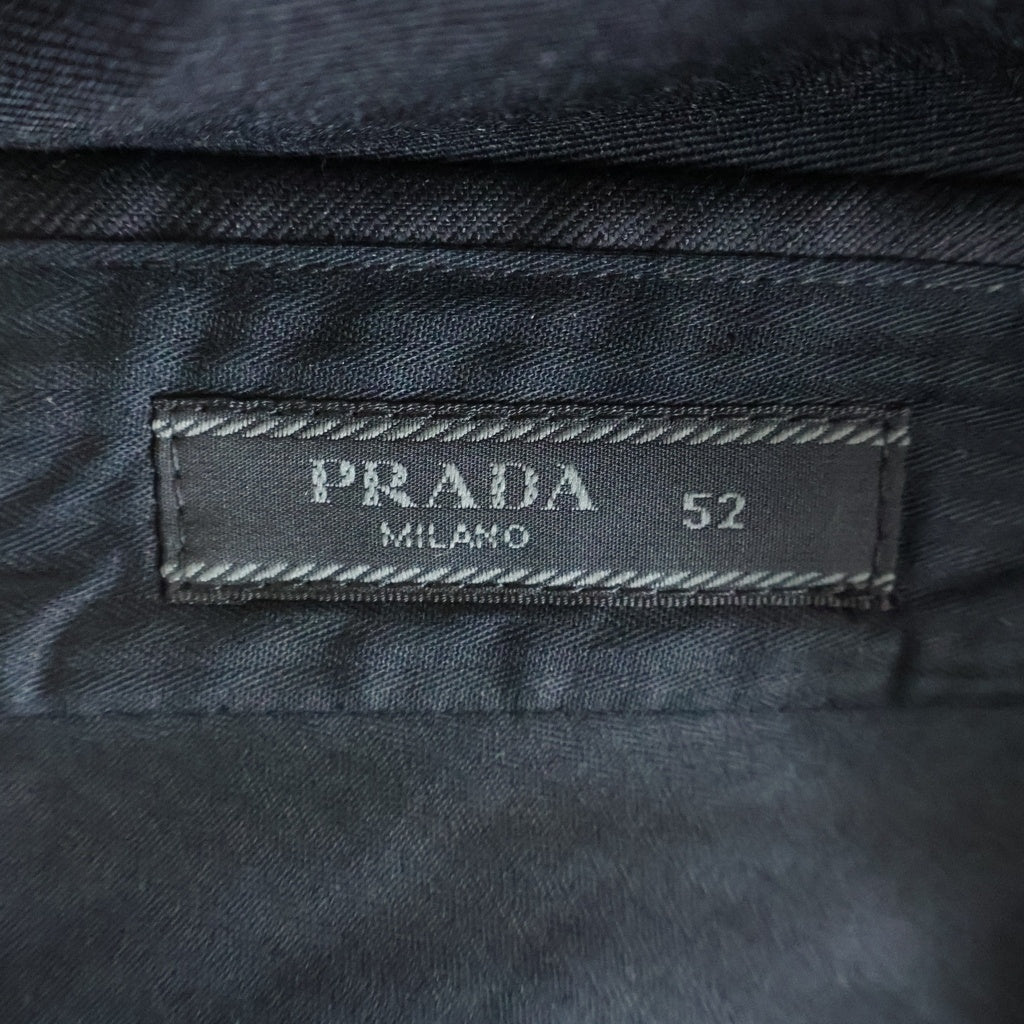 PRADA(プラダ) ウール スラックス パンツ ブラック