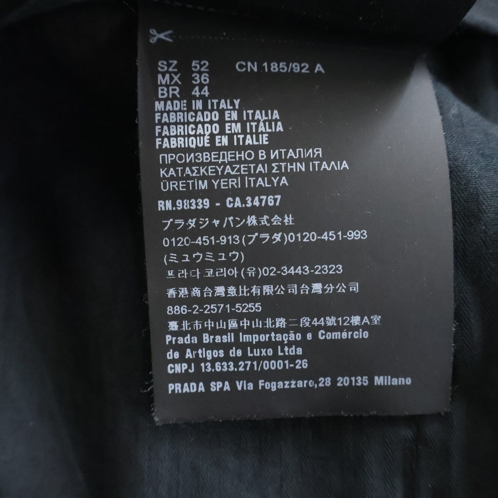 PRADA(プラダ) ウール スラックス パンツ ブラック