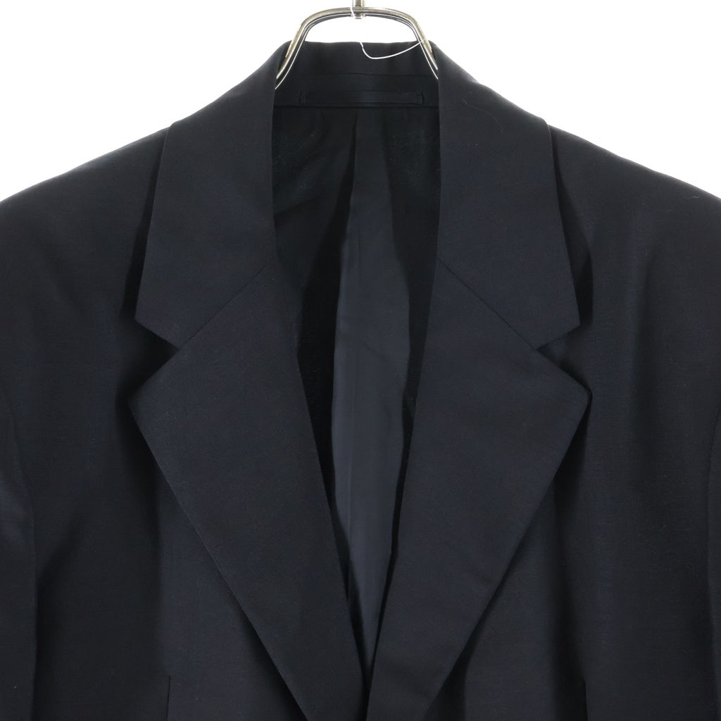 PRADA(プラダ) トライアングルロゴ パッチ シングル 2B テーラードジャケット ブラック UGI215