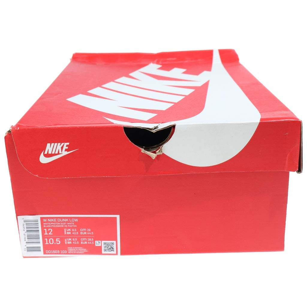 NIKE(ナイキ) WMNS DUNK LOW PHOTON DUST ウィメンズ ダンク フォトン ダスト ローカットスニーカー ホワイト/グレー US12/29cm DD1503-103