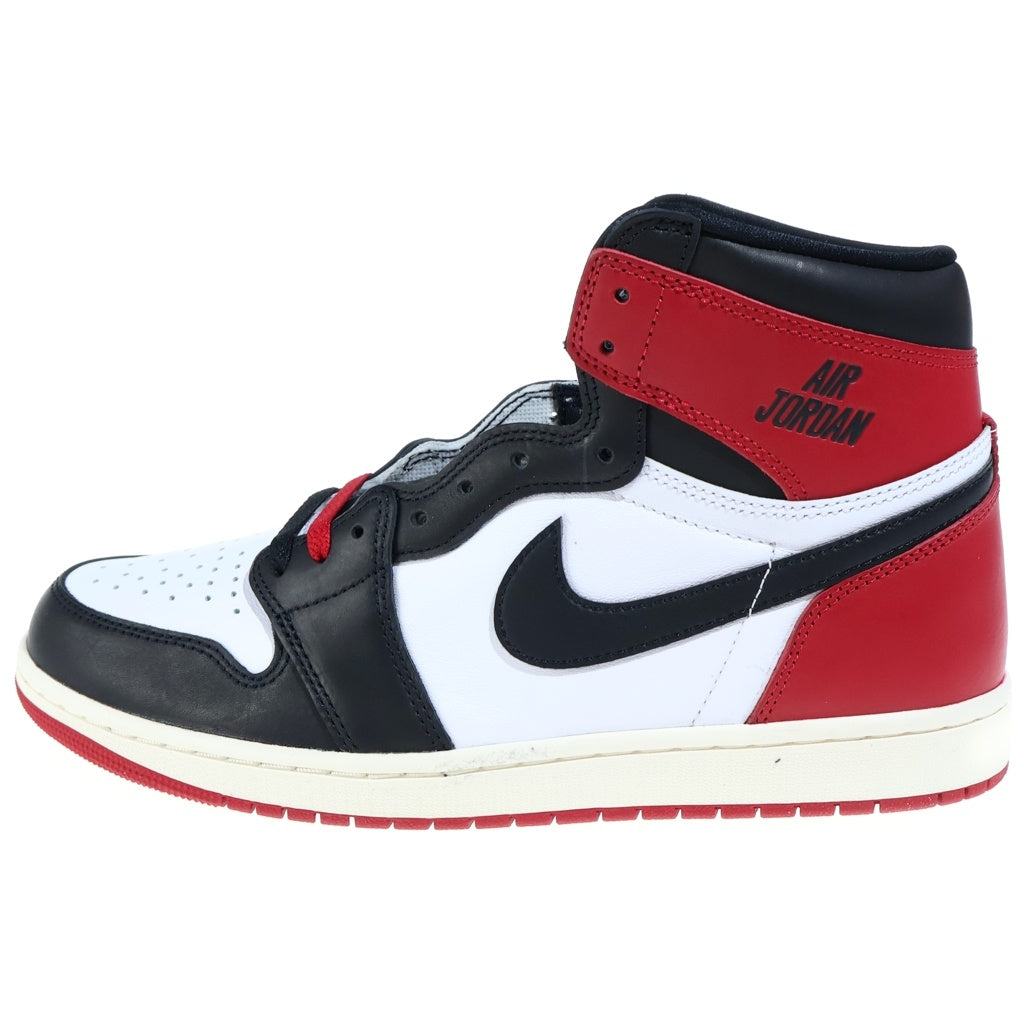 NIKE(ナイキ) AIR JORDAN1 RETRO HIGH OG BLACK TOE REIMAGINED エアジョーダン1 レトロ ブラックトゥ リイマジンド ハイカットスニーカー レッド/ホワイト US11/29cm DZ5485-106