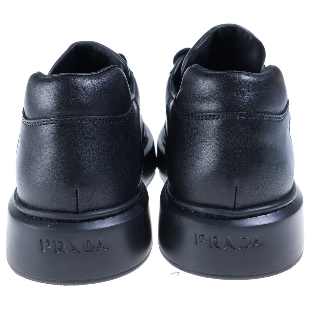 PRADA(プラダ) ヴィテロモンタナ レザー ローカットスニーカー ブラック 4E3453