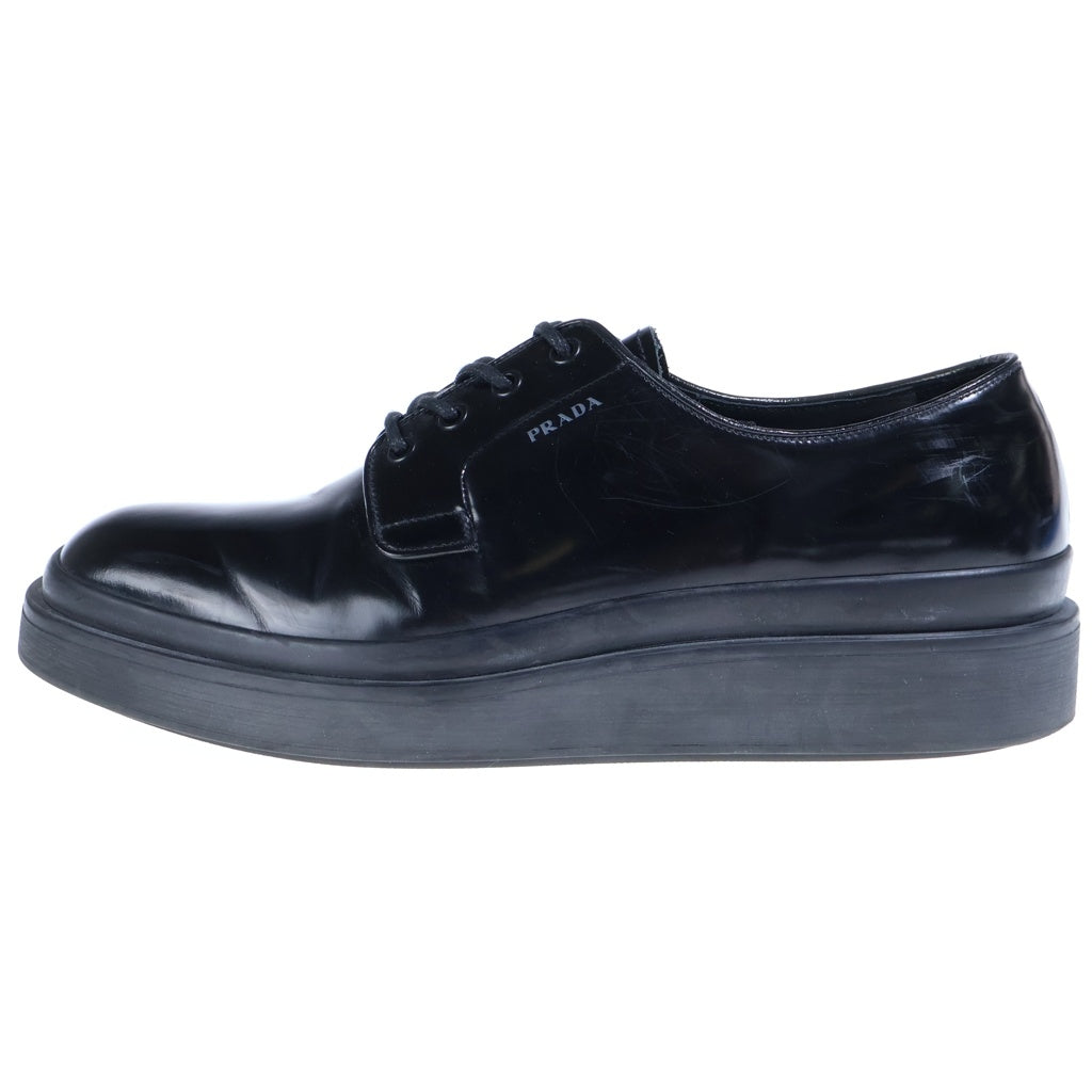 PRADA(プラダ) レザーレースアップ ドレスアップシューズ ダービーシューズ ブラック 2EE311