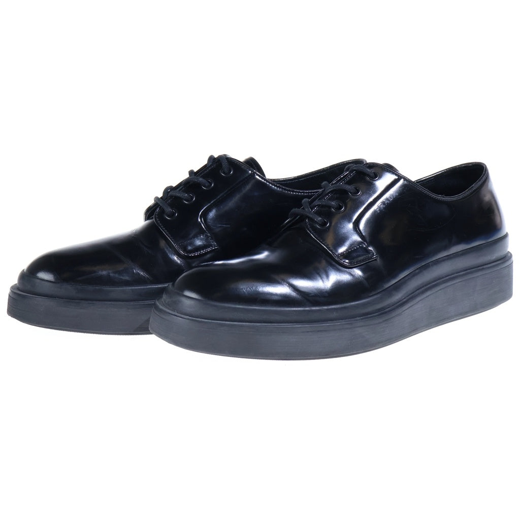 PRADA(プラダ) レザーレースアップ ドレスアップシューズ ダービーシューズ ブラック 2EE311