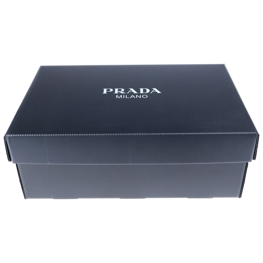 PRADA(プラダ) ダウンタウン トライアングルロゴ レザー ローカットスニーカー ホワイト/パープル 2EE364