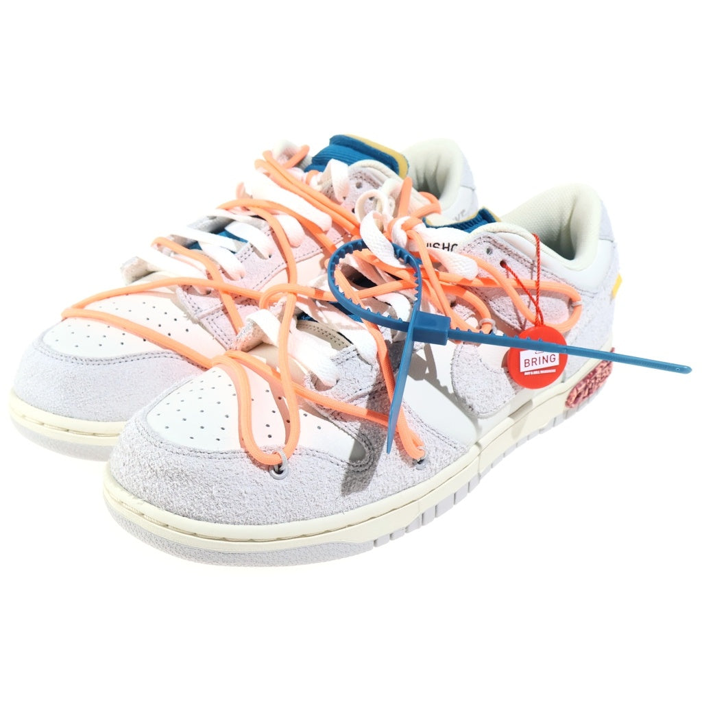 OFF-WHITE(オフホワイト) ×OFF-WHITE DUNK LOW 1 of 50 Lot19 オフホワイト ダンク ロット19 ローカットスニーカー ホワイト US10.5/28.5cm DJ0950-119
