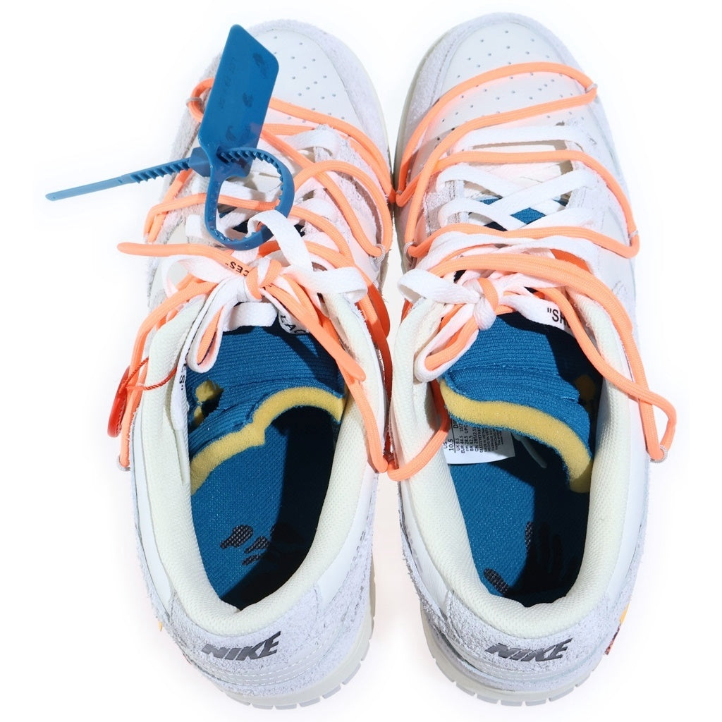 OFF-WHITE(オフホワイト) ×OFF-WHITE DUNK LOW 1 of 50 Lot19 オフホワイト ダンク ロット19 ローカットスニーカー ホワイト US10.5/28.5cm DJ0950-119