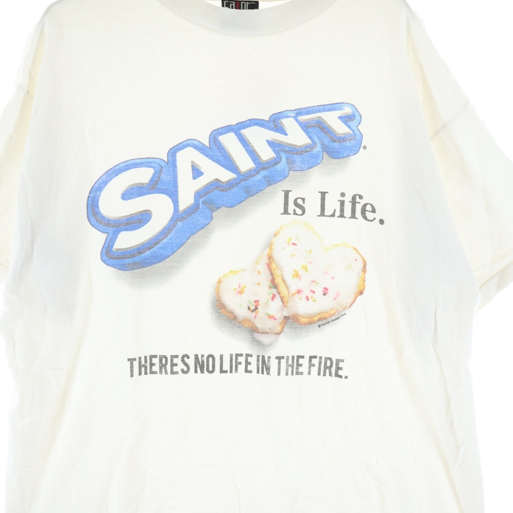 SAINT MICHAEL(セントマイケル) 22AW SA SS TEE OREO オレオ プリント クルーネック 半袖Tシャツ カットソー ホワイト SM-A22-0000-057
