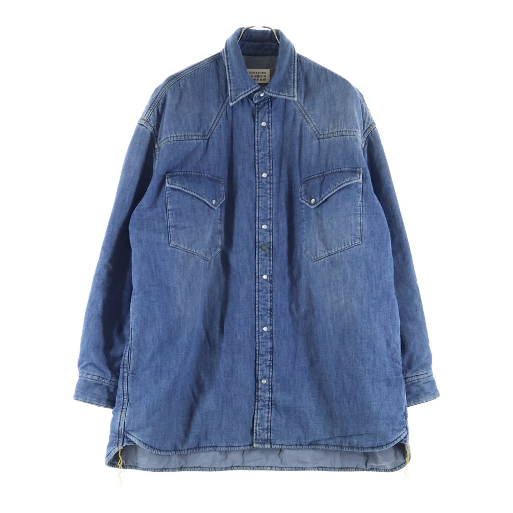 Maison Margiela(メゾンマルジェラ) 19AW DENIM SHIRT BLOUSON オーバーサイズ デニムシャツ ジャケット ブルゾン インディゴ S50DL0402 S30514