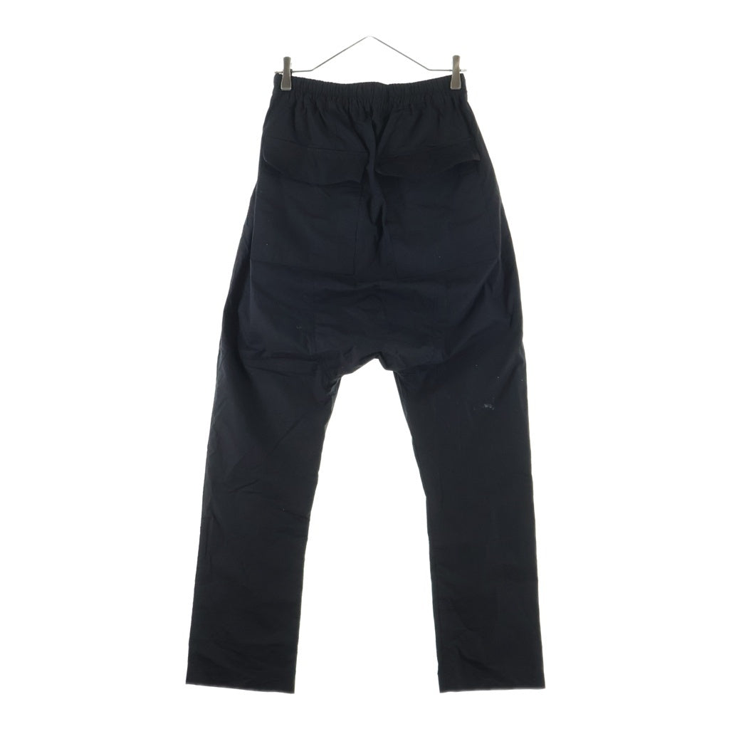 Rick Owens(リックオウエンス) 21SS Drawstring Long Pants ドローストリング コットン サルエル ロングパンツ ブラック RU21S6380-P