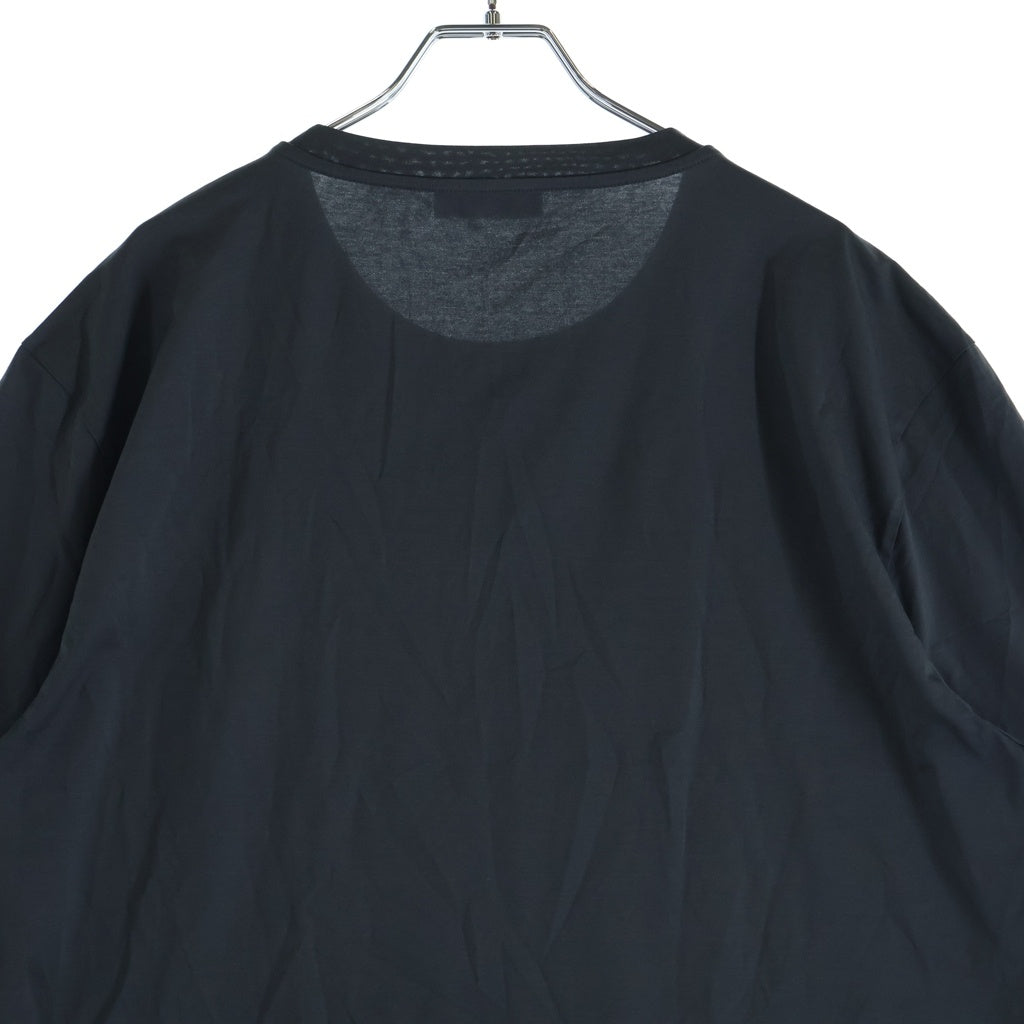 PRADA(プラダ) 18SS ロゴ刺繍 クルーネック 半袖Tシャツ カットソー グレー UJM564