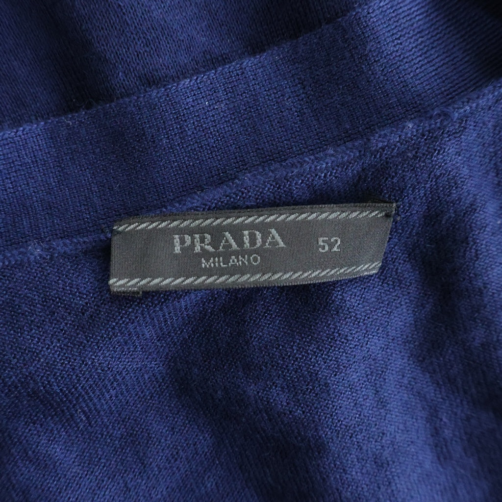 PRADA(プラダ) CASHMERE CARDIGAN カシミア カーディガン ブルー UMC310